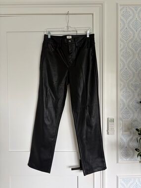 J. Crew Black Faux Leather Pants